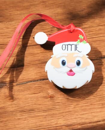Santa head shaped decoration