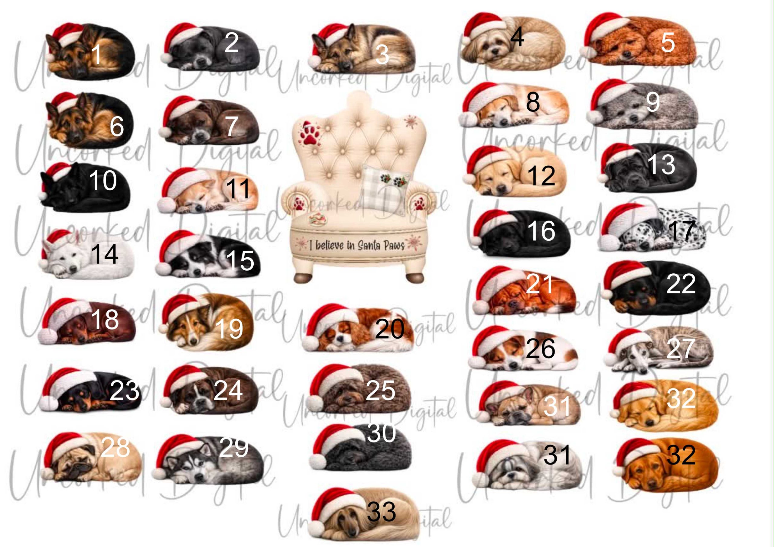 Cats and Dogs sat on a chair Decoration