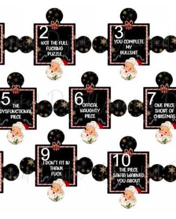 Adult Humour Jigsaw shape decoration