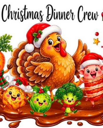 Christmas Dinner Tea Towels